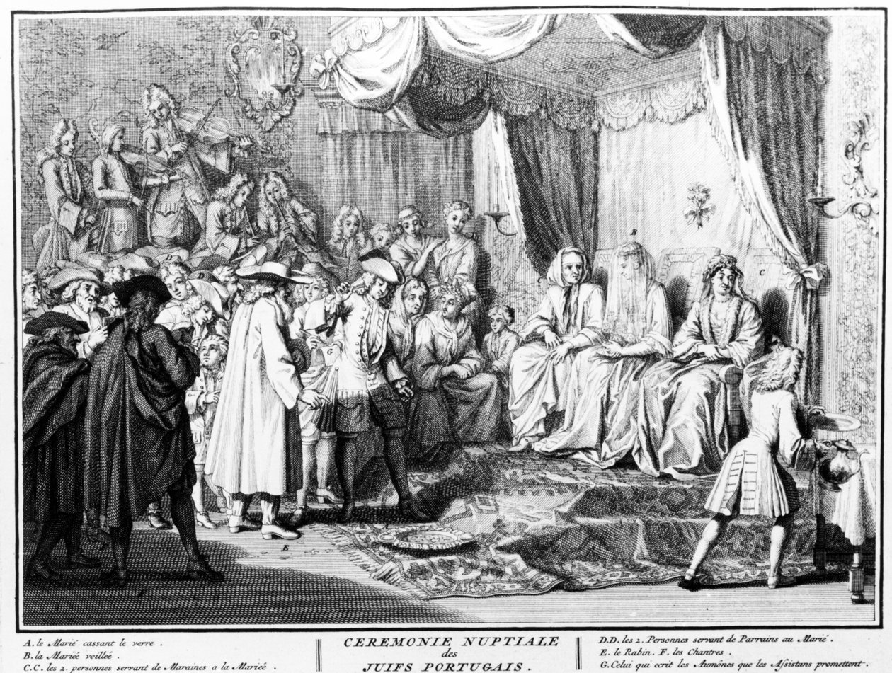 Svatební obřad portugalských Židů v Amsterdamu, 1723 od Bernard Picart