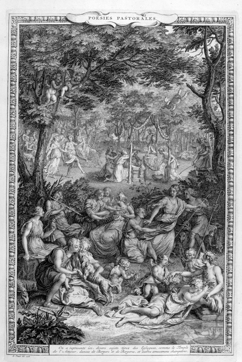 Poezie pastorales, 1728-1729 od Bernard Picart
