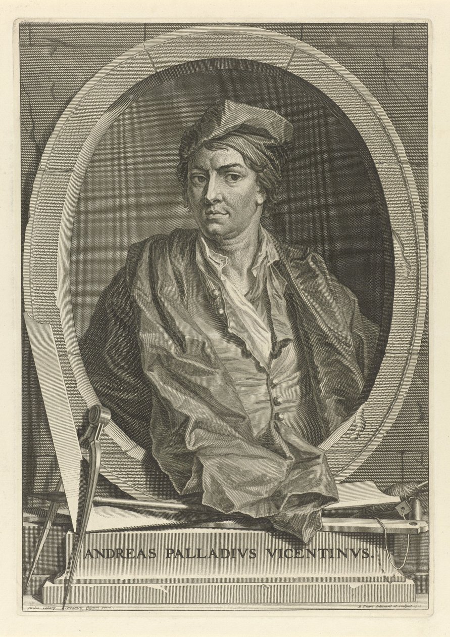 Portrét architekta Andrea Palladia 1508-1580 Po Paolo Veronese, 1716. od Bernard Picart
