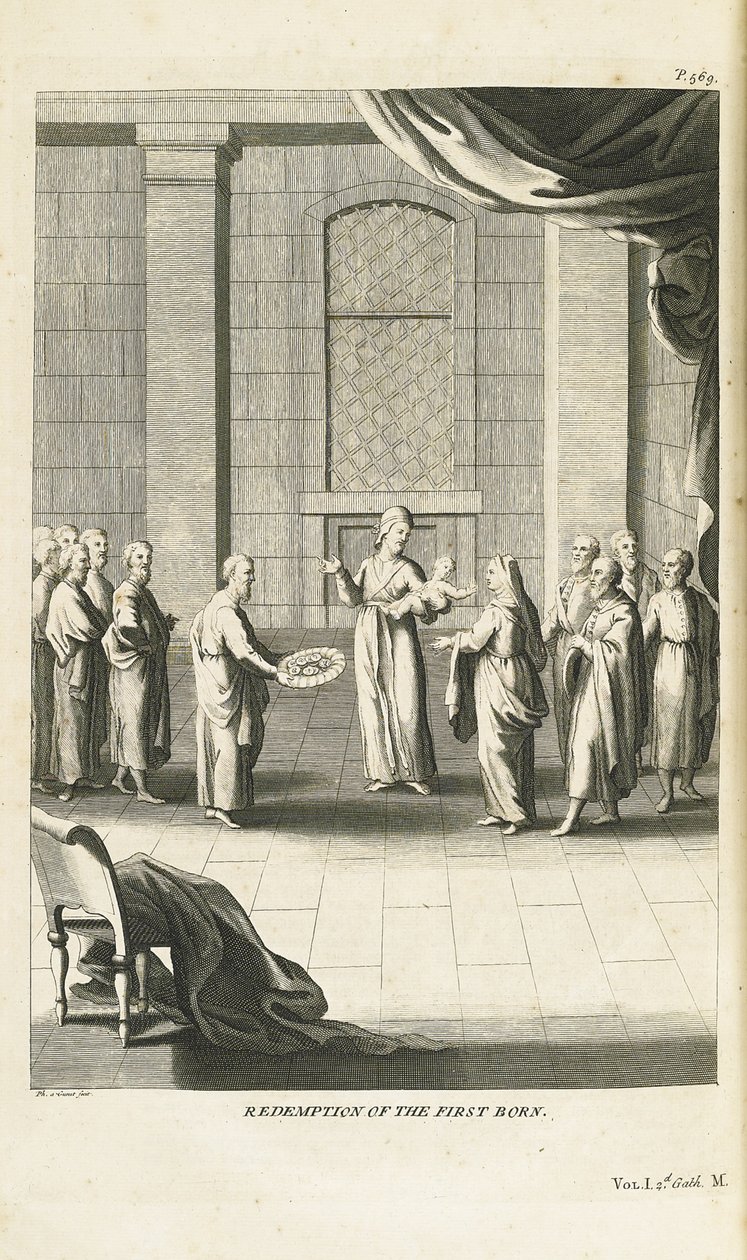 Vykoupení prvorozeného syna, 1735-1739 od Bernard Picart