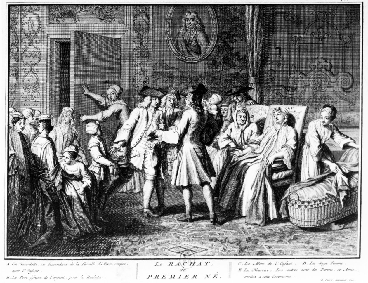 Vykoupení prvorozeného syna, 1725 od Bernard Picart