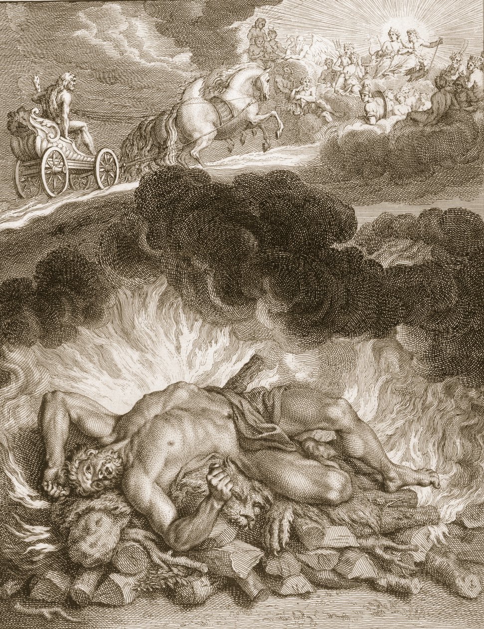 Smrt Herkula, 1731 od Bernard Picart