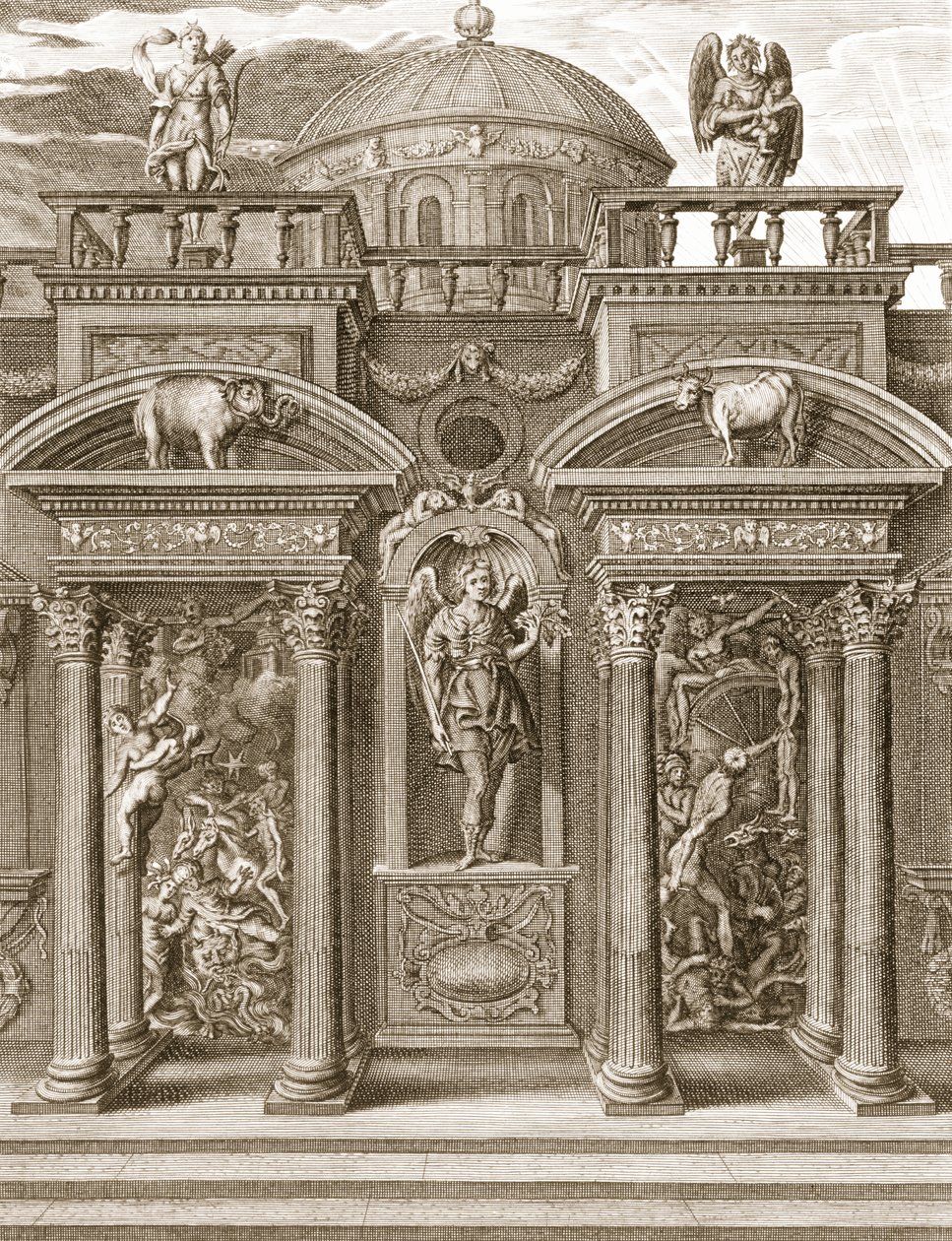Dům spánku, 1731 od Bernard Picart