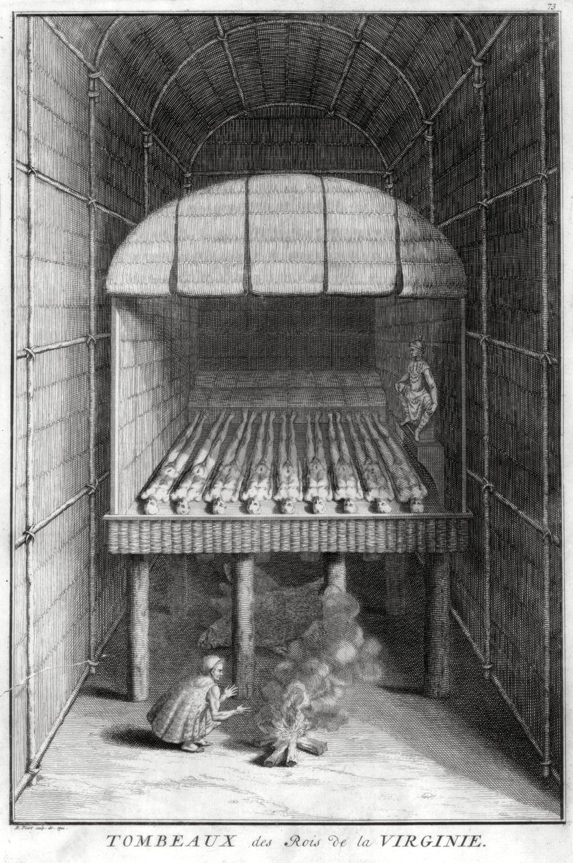 Hrobky virginských králů, c1734 od Bernard Picart