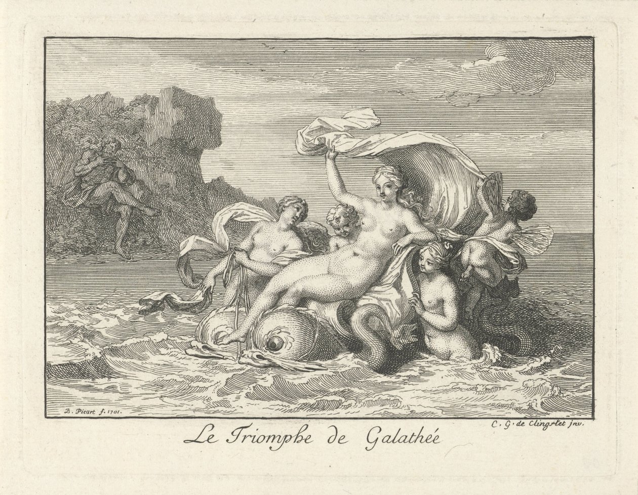 Triomf van Galatea Triumf Galathea (název na předmětu) od Bernard Picart