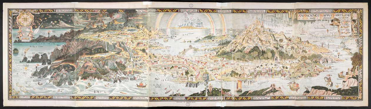 Starobylá mapa říše pohádek od Bernard Sleigh