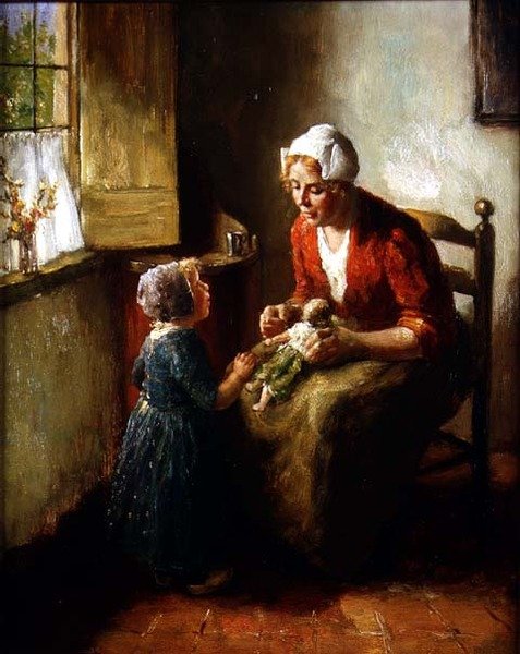 Matka a dítě od Bernard de Hoog