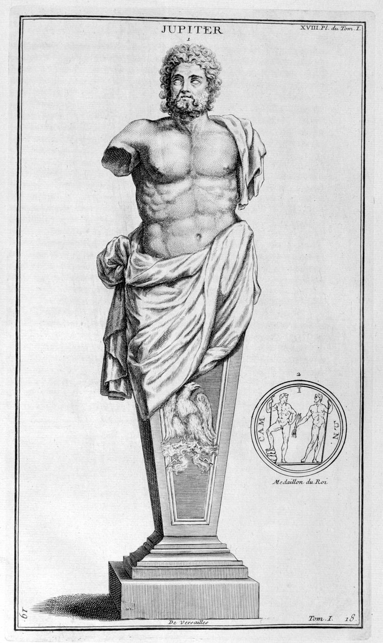 Jupiter, 1757 od Bernard de Montfaucon