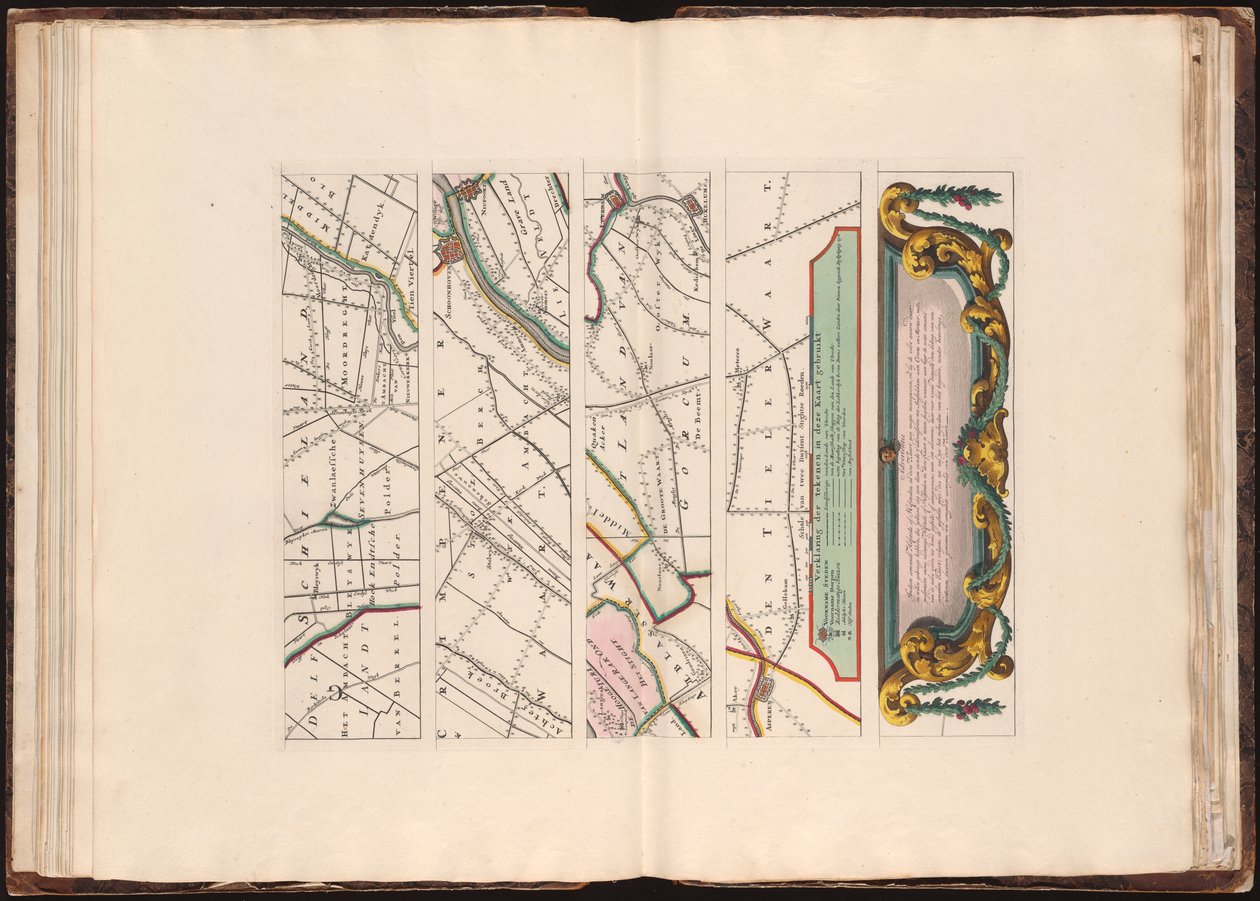 Nová mapa Lande of Utrecht podle Ordre van d
