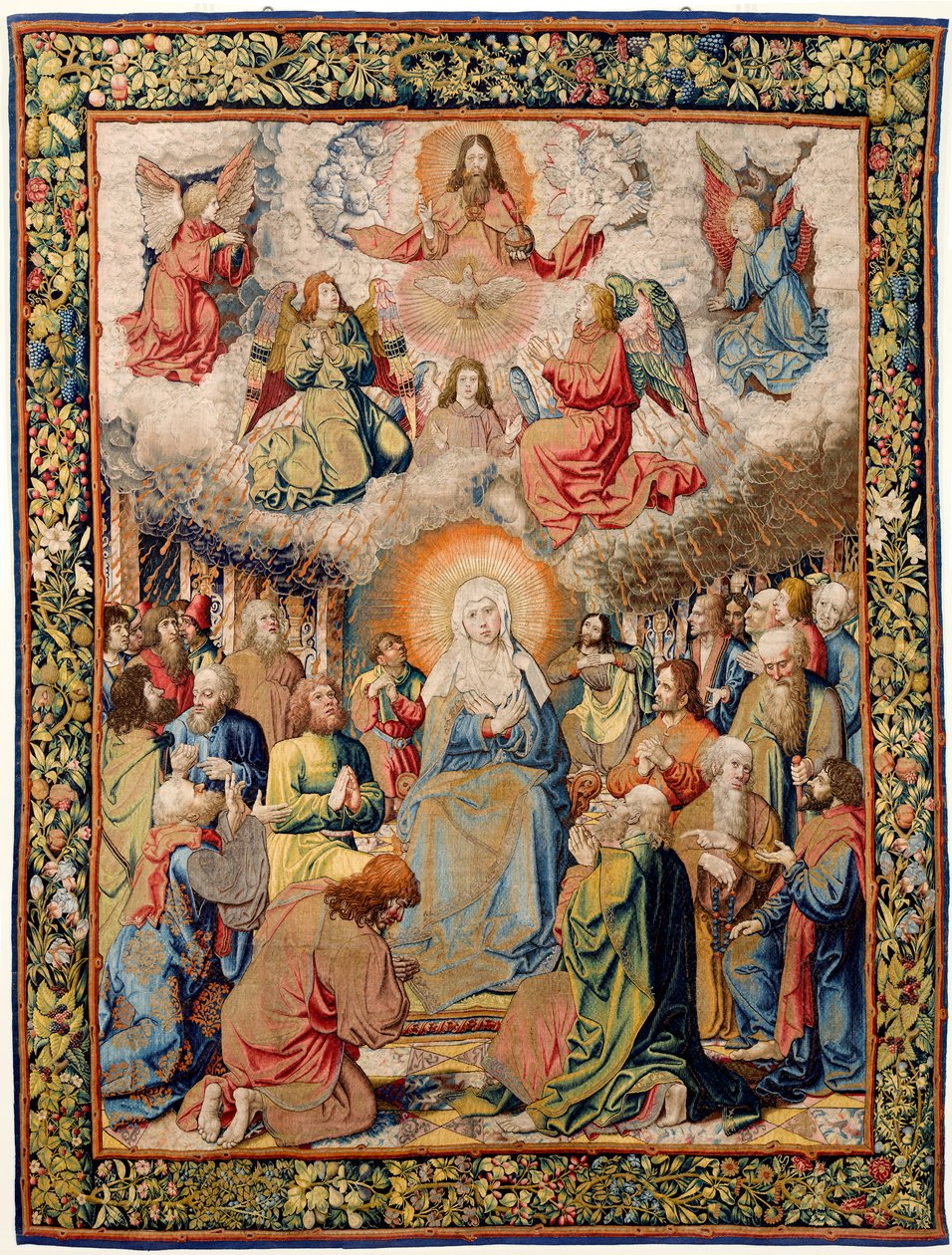 Vlámský gobelín. Umučení Ježíšovo (Umučení Krista nebo Umučení Pána Letnice). Národní dědictví inv 10005817. od Bernard van (after) Orley