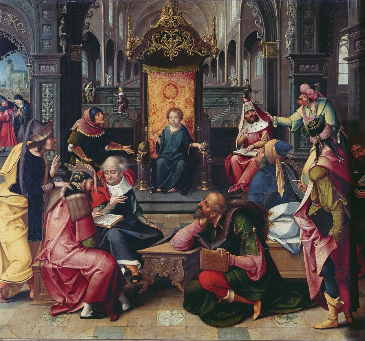 Kristus v chrámu od Bernard van Orley