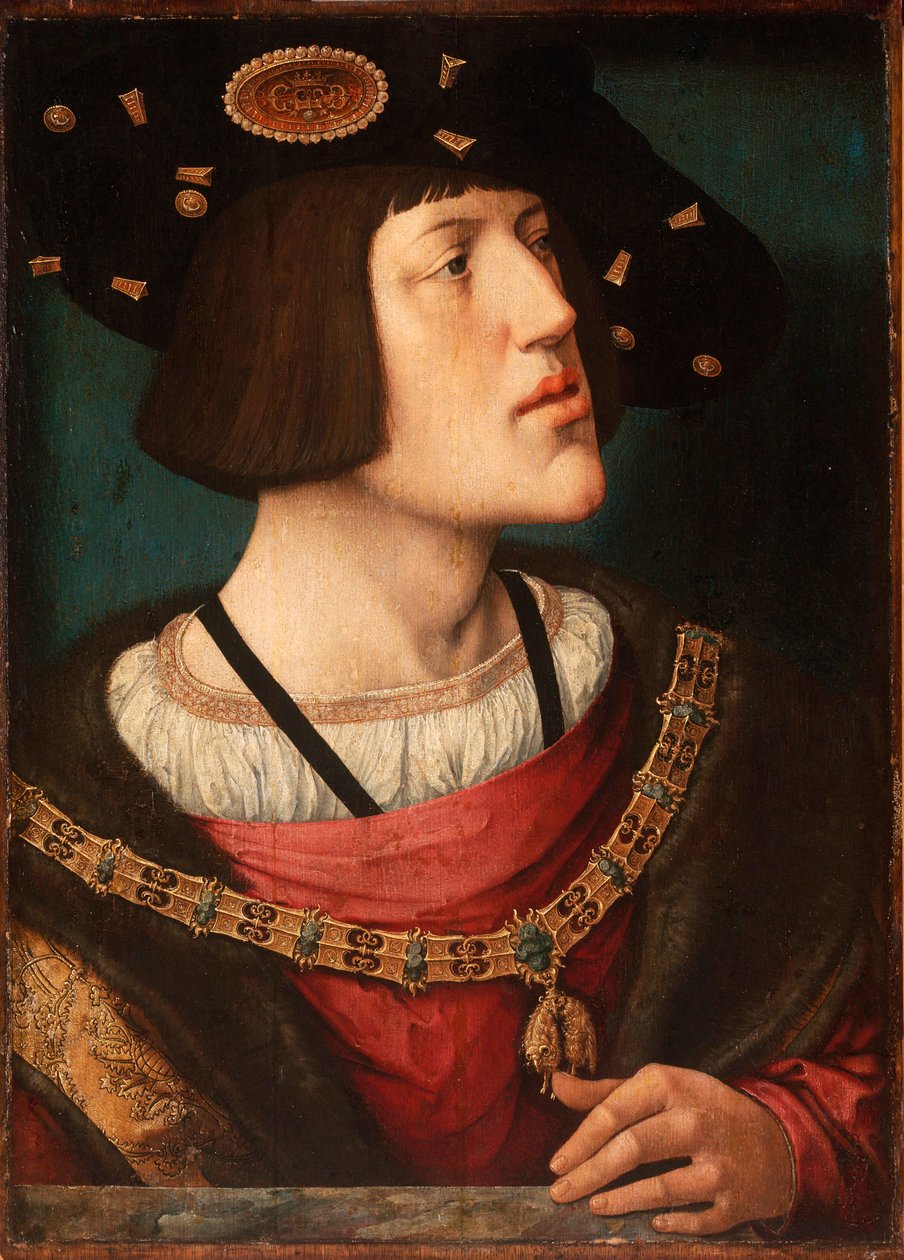 Portrét Karla V. Španělského (1500-1558) od Bernard van Orley
