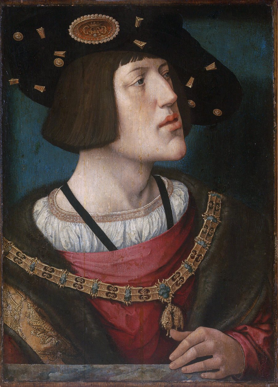 Portrét Karla V., císaře Svaté říše římské od Bernard van Orley