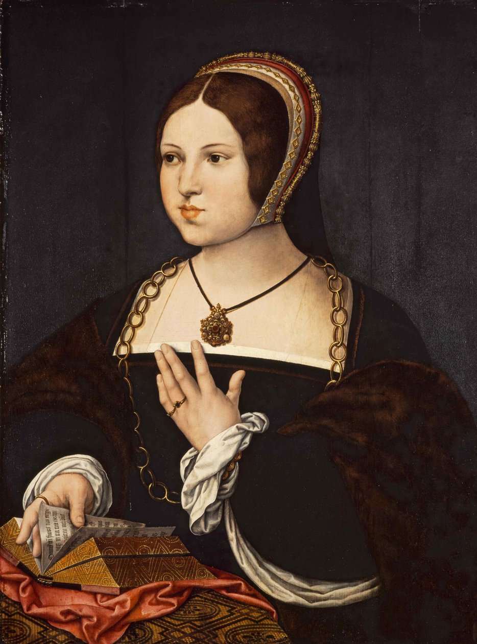 Portrét Marie Haneton, cca 1518. od Bernard van Orley