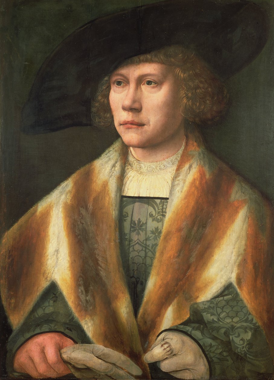 Portrét mladého muže, možná autoportrét, cca 1520 (panel) od Bernard van Orley