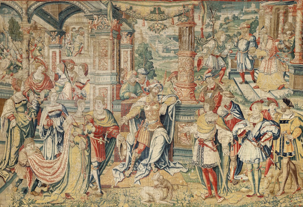 Series of History of David, c.1525 (hedvábí a vlna) od Bernard van Orley