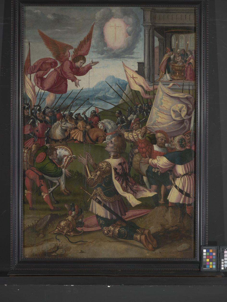 Konverze Konstantina (olej na dřevě) od Bernard van Orley