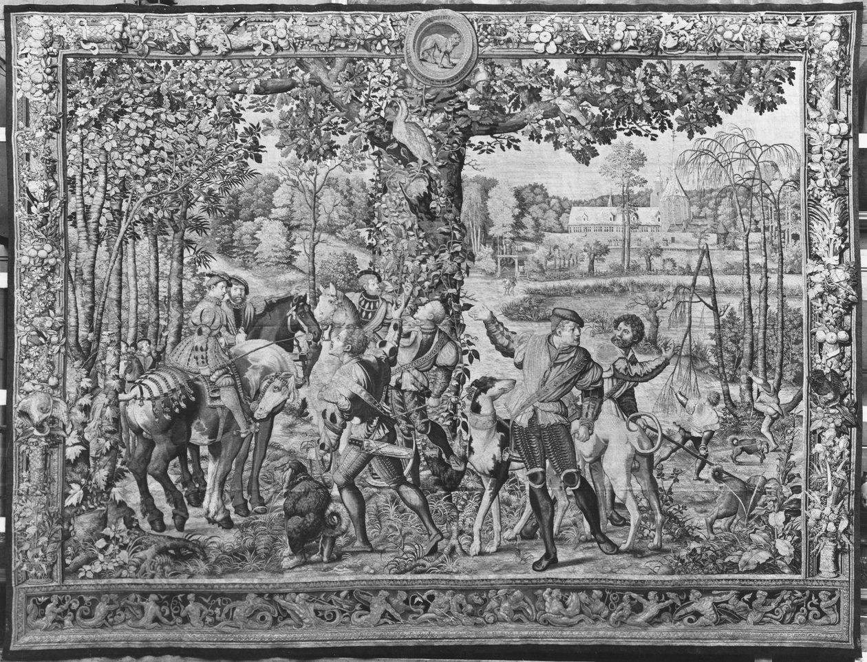 Hon na Maxmiliána, Lea, Hon na jelena, Továrna na gobeliny (tapisérie) od Bernard van Orley