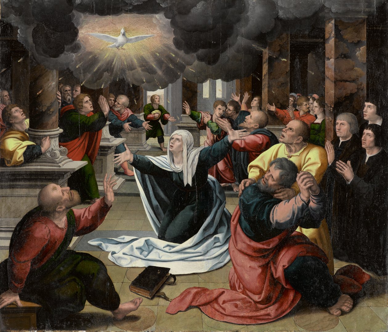 Letnice, cca 1530 (olej na panelu) od Bernard van Orley