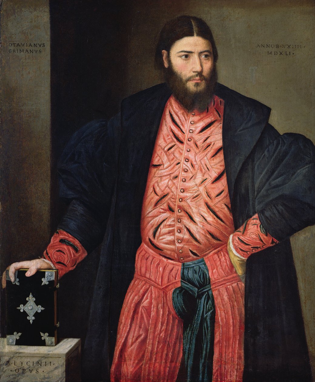 Portrét Ottavia Grimaniho, prokurátora Svatého Marka, 1541 od Bernardino Licinio