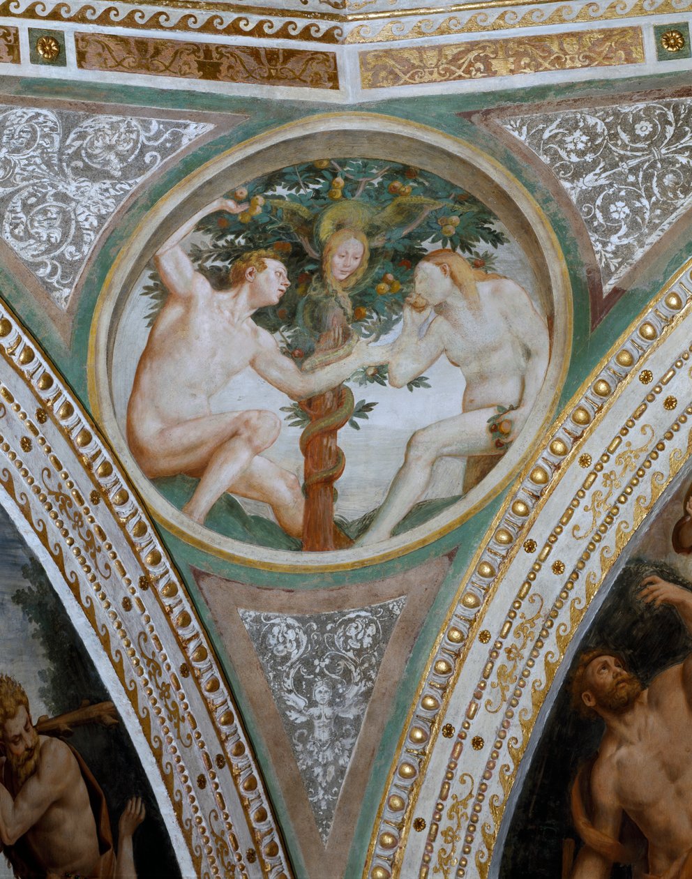 Prvotní hřích, z pendentive kopule, 1532-36 od Bernardino Luini