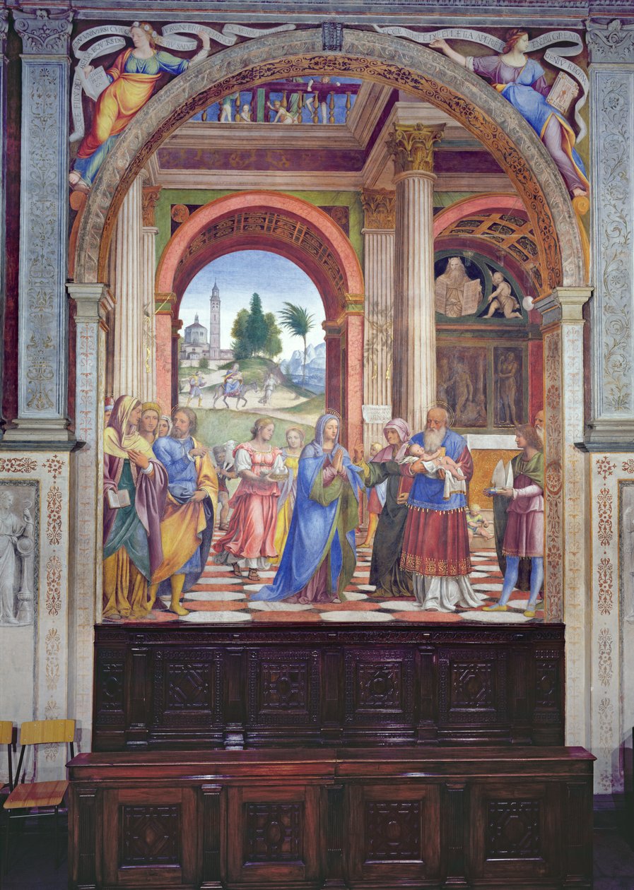 Prezentace v chrámu, 1525 od Bernardino Luini