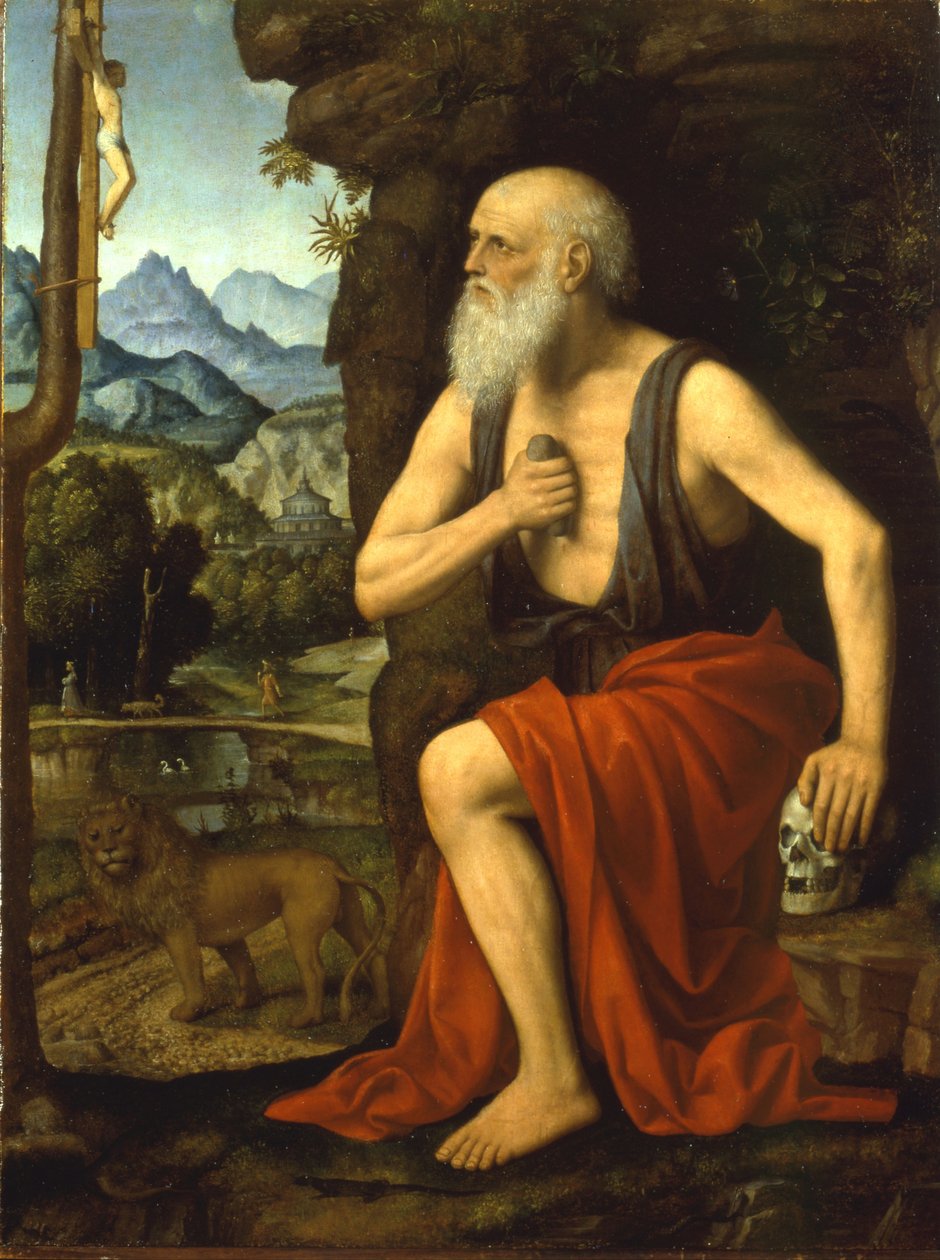 Svatý Jeroným v kajícnosti od Bernardino Luini