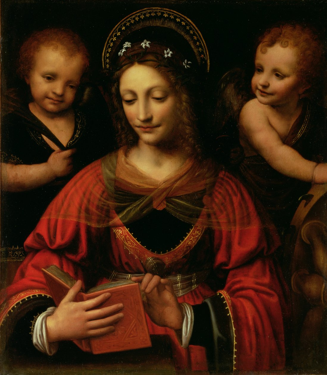 Svatá Kateřina, 1527-31 (olej na plátně přenesený z desky) od Bernardino Luini