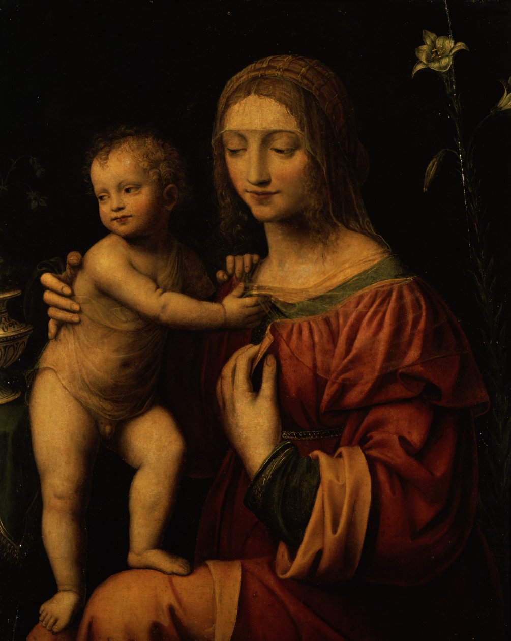 Panna a dítě od Bernardino Luini
