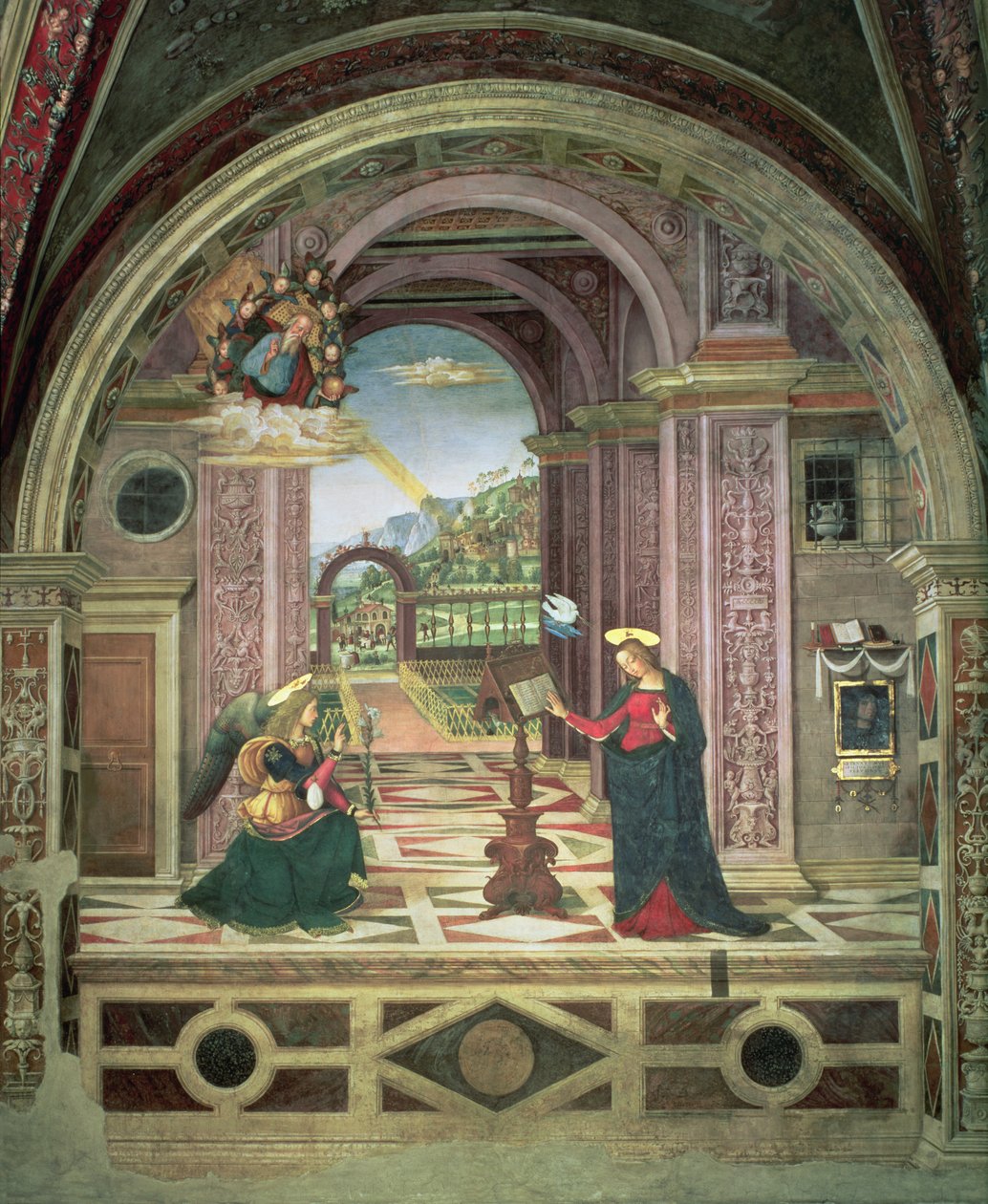 Zvěstování, 1501 od Bernardino di Betto Pinturicchio