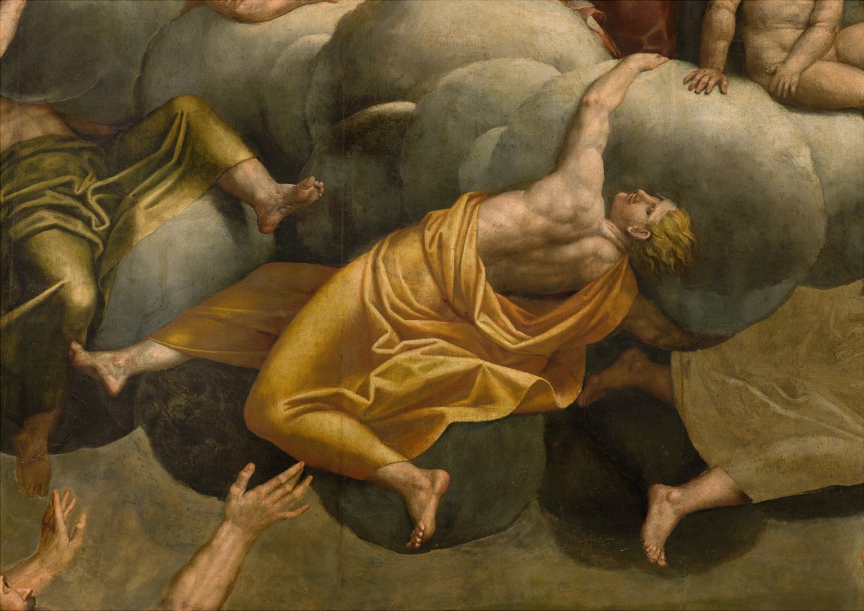 Apsida, oltářní obraz od Bernardina Gattiho s názvem Il Sojaro dokončený Giovanni Battista Trotti s názvem IL Malosso, Nanebevzetí Panny Marie od Bernardino Gatti