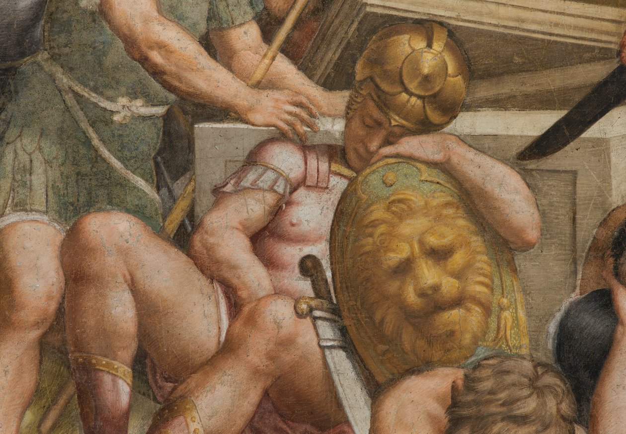 Counterfaccata, Bernardino Gatti, Vzkříšení 1529, Detail od Bernardino Gatti