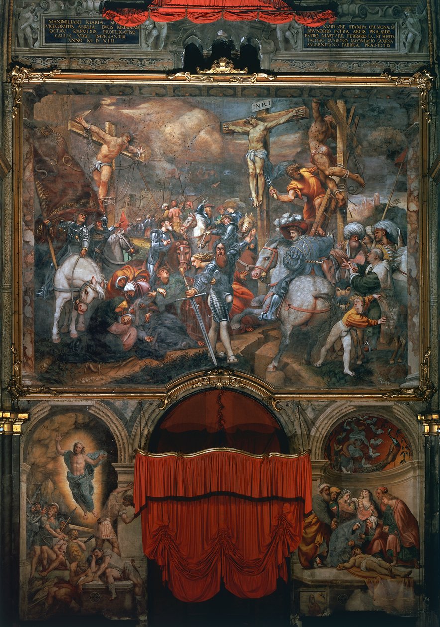 Ukřižování a sesazení od Bernardino Gatti