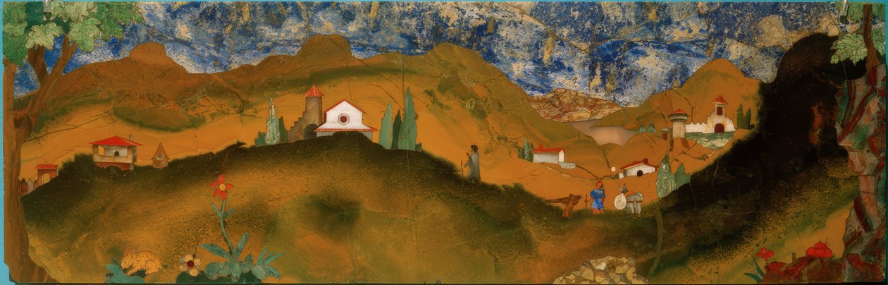 Toskánská krajina od Bernardino Barbatelli