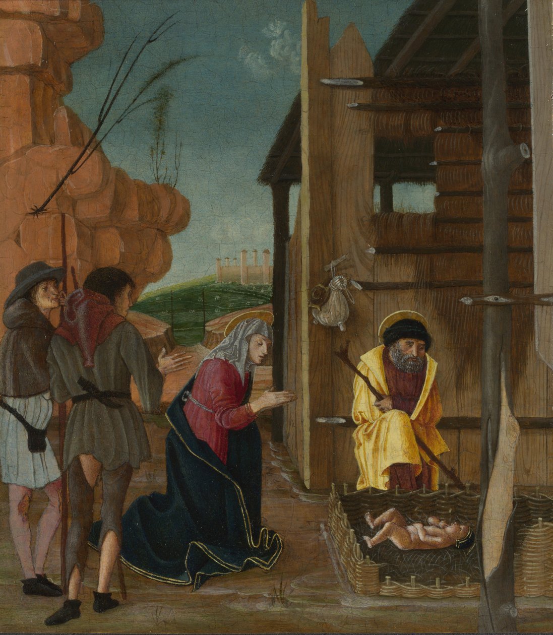 Klanění pastýřů, cca 1485 od Bernardino Butinone