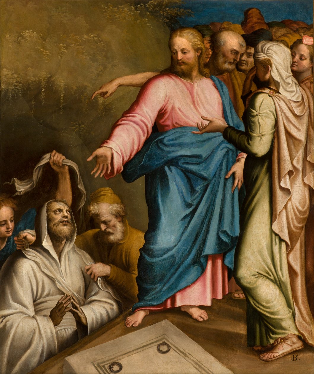 Kaple Svátosti SS, První rozpětí jižní strana, Bernardino Campi, Levandule nohy 1569 od Bernardino Campi
