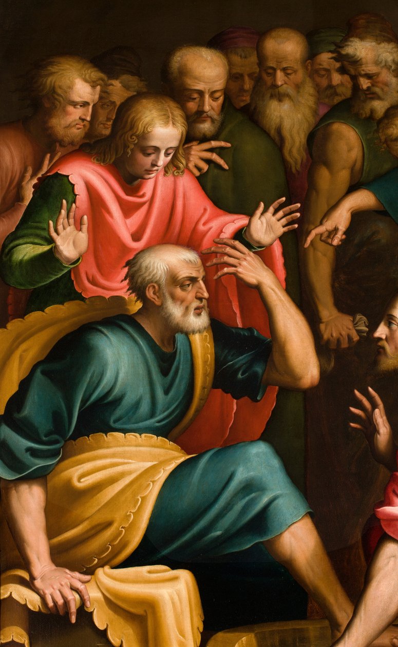 Kaple Nejsvětější Svátosti, jižní strana prvního křídla, Bernardino Campi, Levandule nohou, Detail 1569 od Bernardino Campi