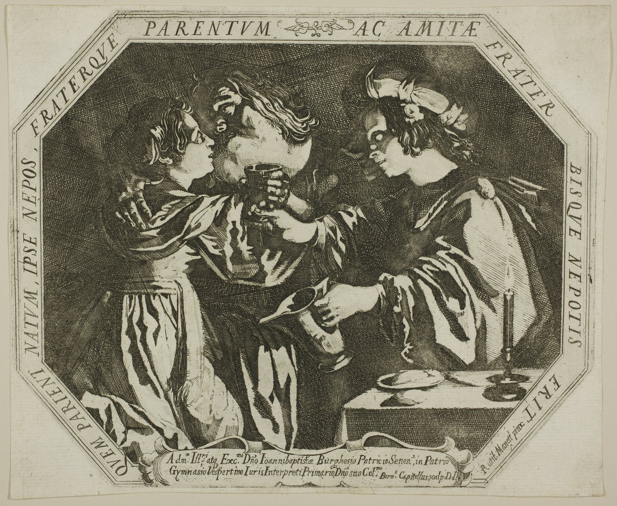Lot a jeho dcery od Bernardino Capitelli