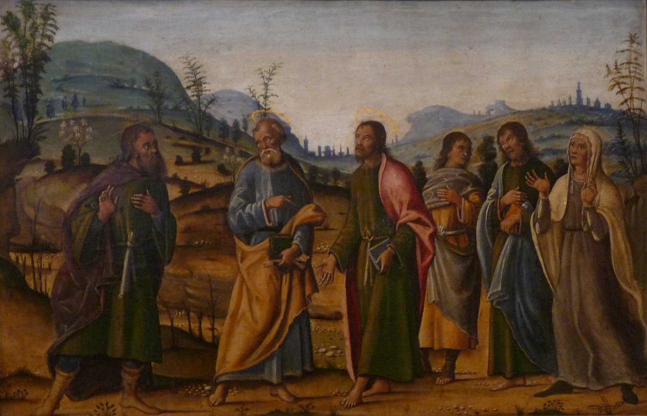 Francouzština: Saint Clément se shledal se svou rodinou od Bernardino Fungai