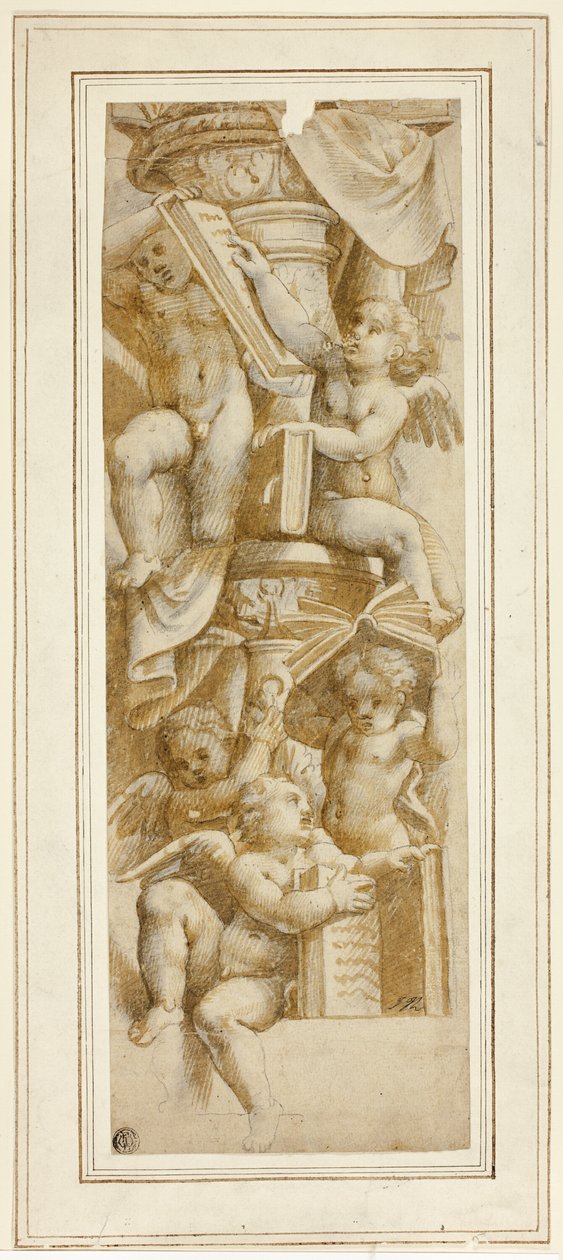 Pět Putti s knihami od Bernardino Gatti