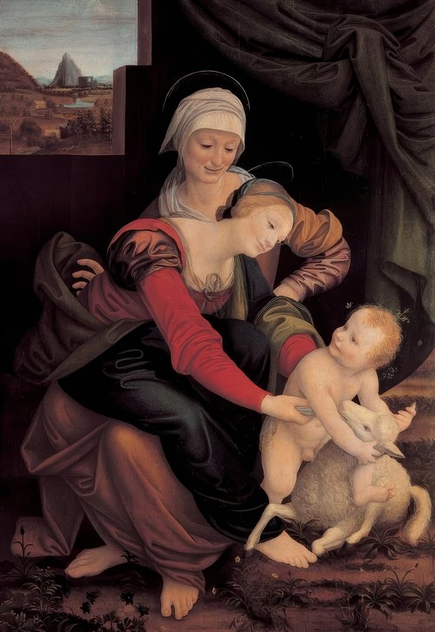 Svatá Anna samořídící od Bernardino Lanino