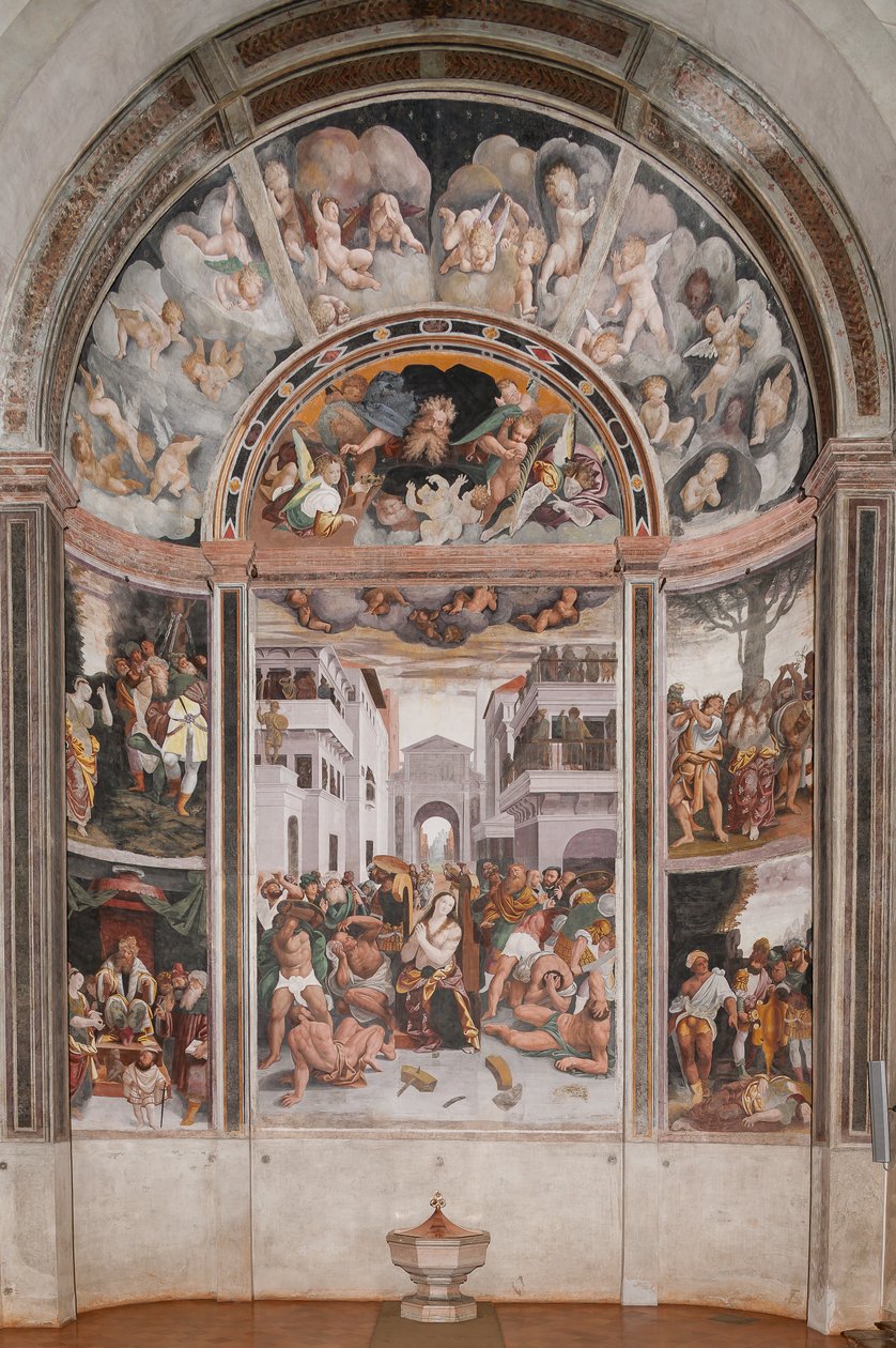 Umučení svaté Kateřiny (freska) od Bernardino Lanino