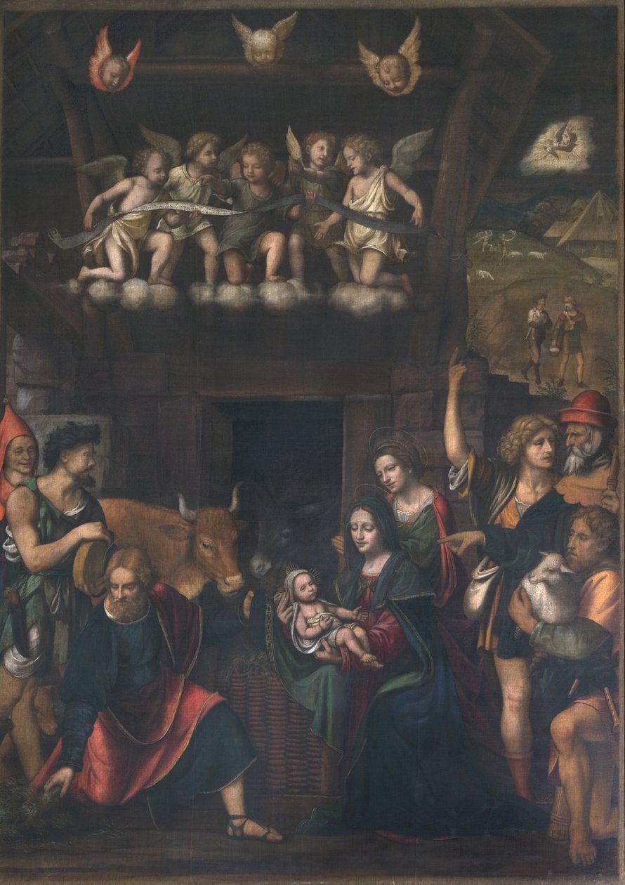 Klanění pastýřů od Bernardino Luini