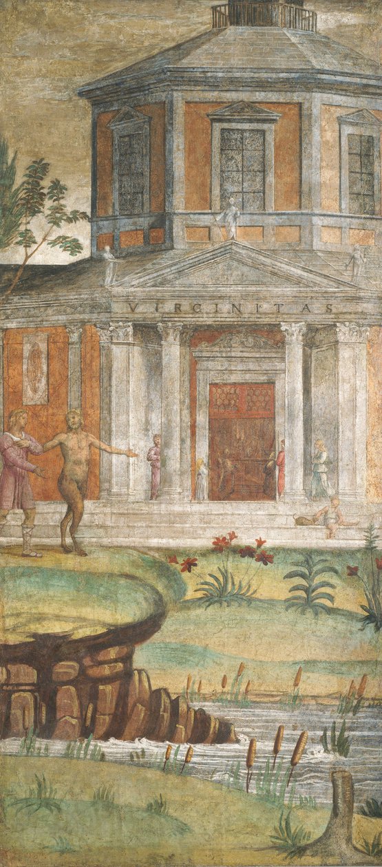 Cephalus a Pan v chrámu Diany, c. 15201522. od Bernardino Luini