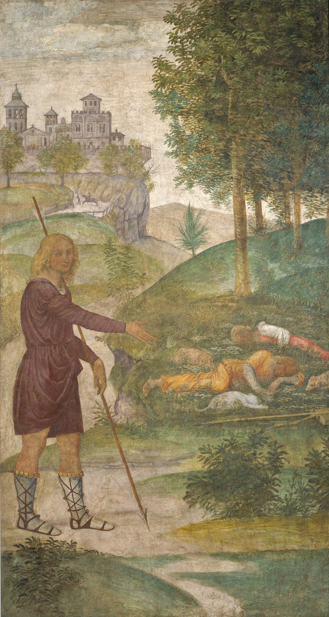 Cephalus a nymfy od Bernardino Luini