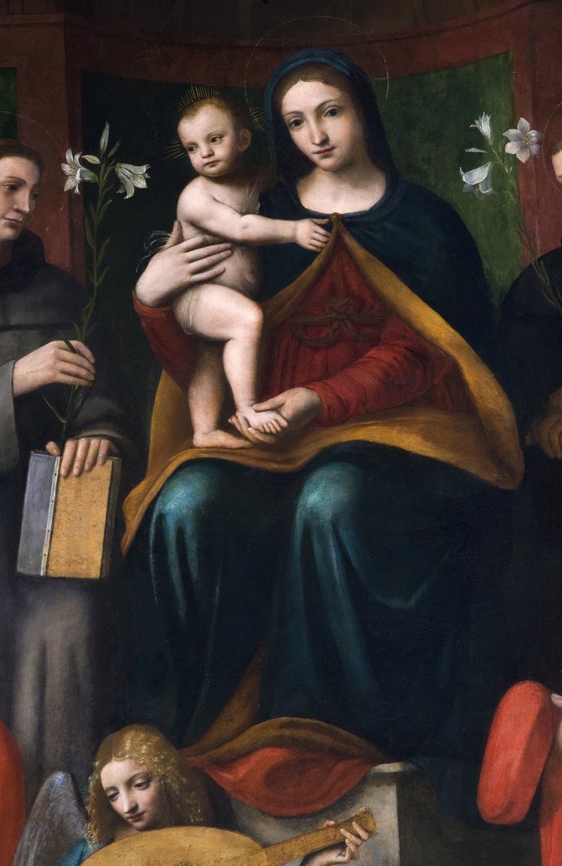 Svatá konverzace, Pala Raimondi, 1517-18 od Bernardino Luini