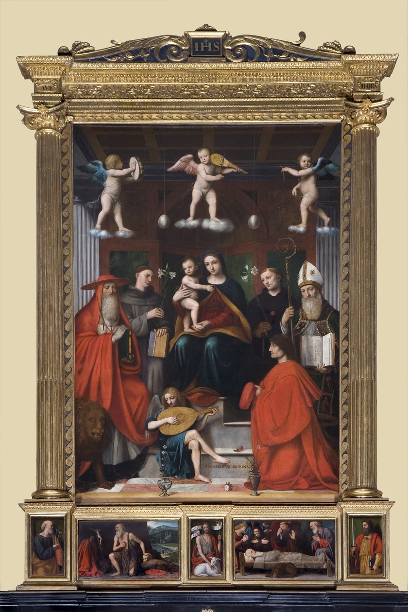 Svatá konverzace, Pala Raimondi, 1517-18 od Bernardino Luini