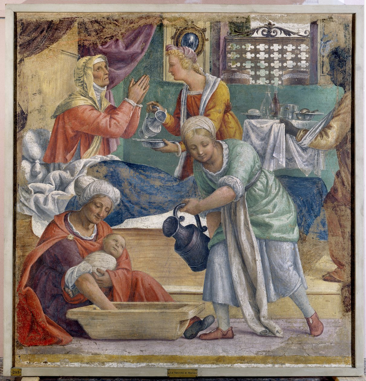 Narození Panny Marie od Bernardino Luini