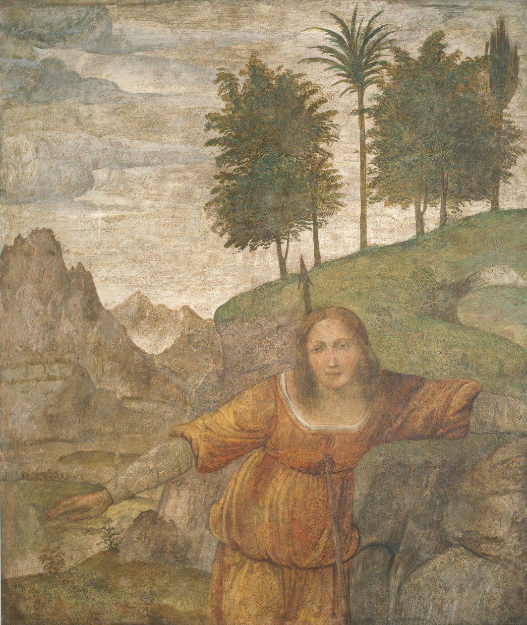 Procris propíchnutý Cefalovým oštěpem od Bernardino Luini