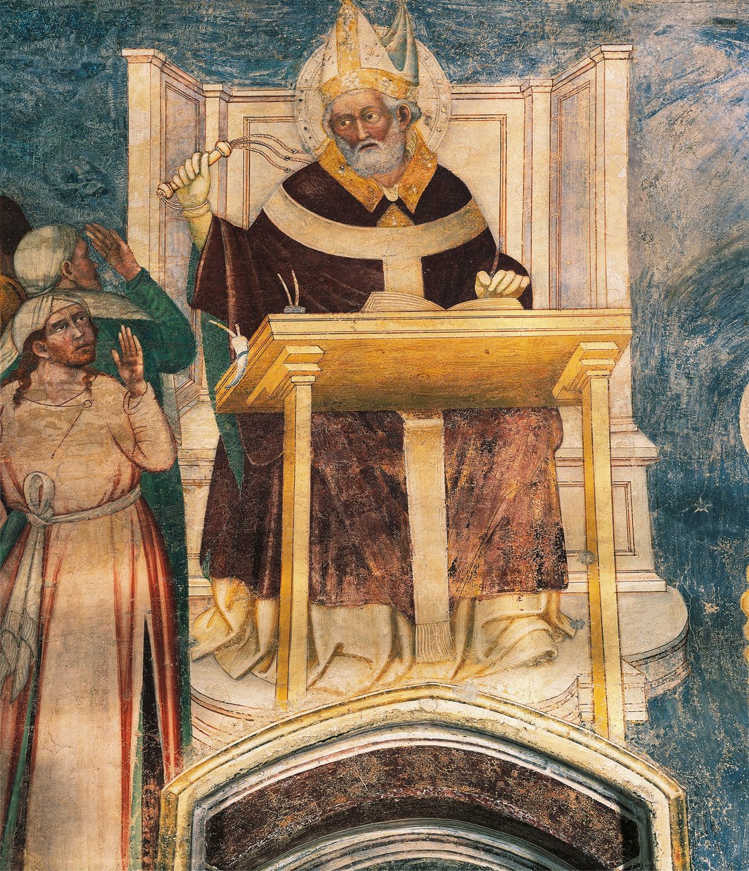 Svatý Ambrož od Bernardina Luiniho (asi 1480-1532) od Bernardino Luini
